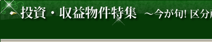 投資・収益特集